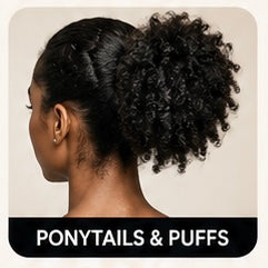 Adjustable black hair band with a smooth finish and practical design for everyday styling and effortless hair management.