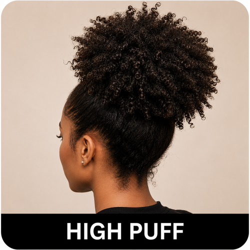 Adjustable black satin scrunchie with a smooth finish and practical design for everyday styling and effortless hair management.